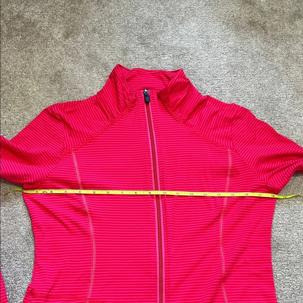 Lole Vibrant Pink Women's Athletic Zip Up Jacket Side pocket UPF 50 Size Large - Picture 8 of 11